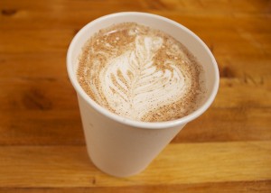 Two if by Sea Chai Latte Coffee Art Leaf