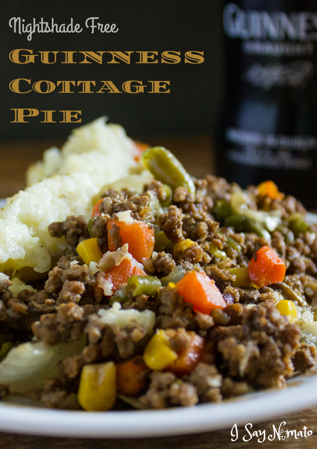 Guinness Cottage Pie - I Say Nomato Nightshade Free Food Blog