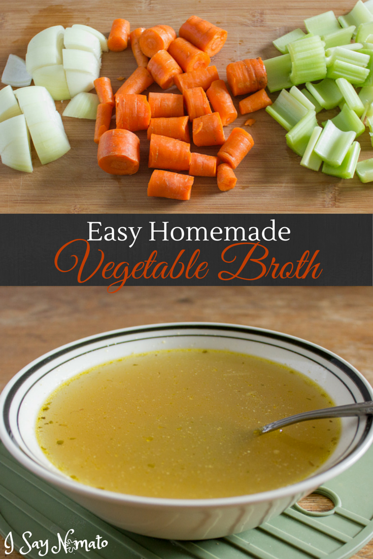 Easy Homemade Vegetable Broth - I Say Nomato Nightshade Free Food Blog