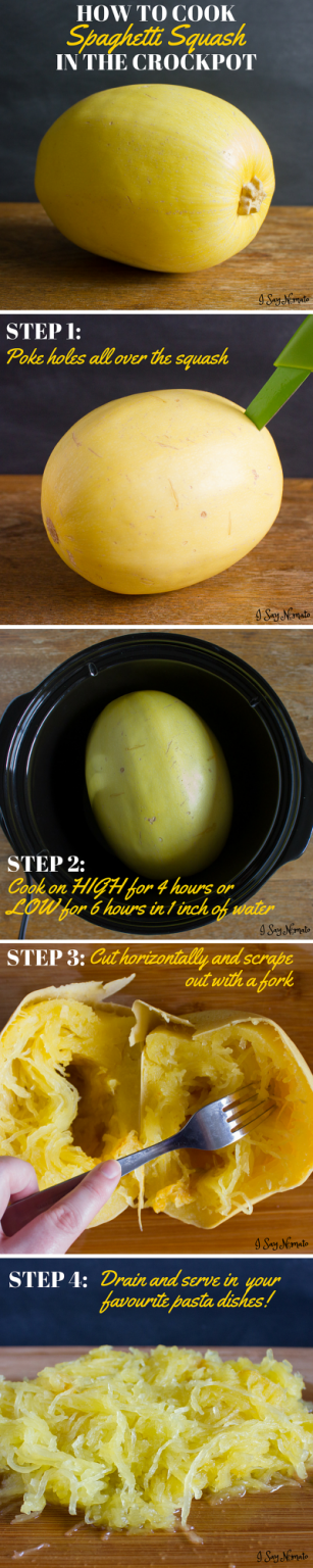 How To Cook a Spaghetti Squash in the Slow Cooker