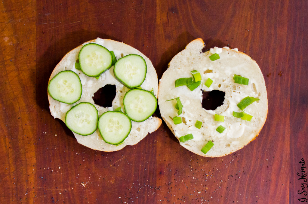 The BLC: Bacon, Lettuce and Cucumber Bagel - I Say Nomato Nightshade Free Food Blog nightshade free recipes nightshade free diet recipes nightshade free recipes nightshade free diet recipes without nightshades nightshade free foods nightshade free cookbook no nightshade recipes nightshade free cooking pepper free tomato free potato free
