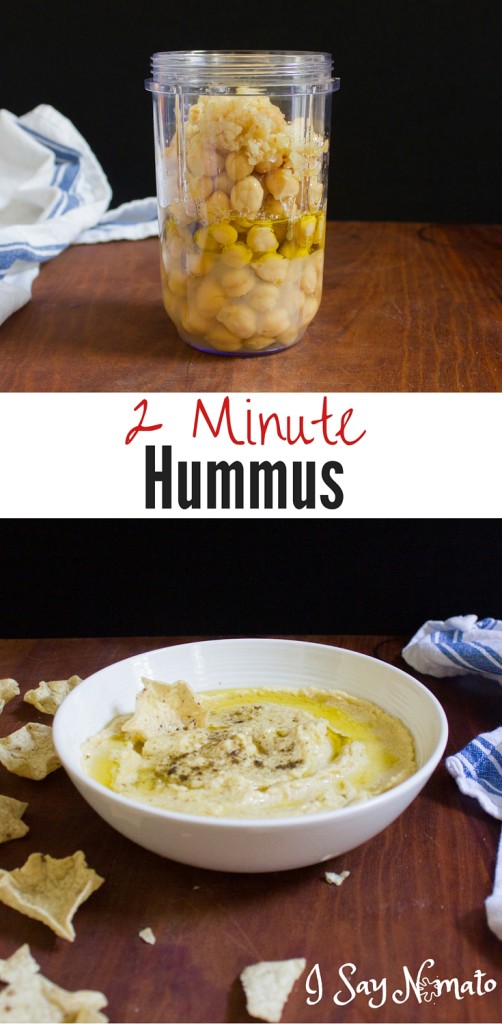 2- Minute Hummus - I Say Nomato Nightshade Free Food Blog