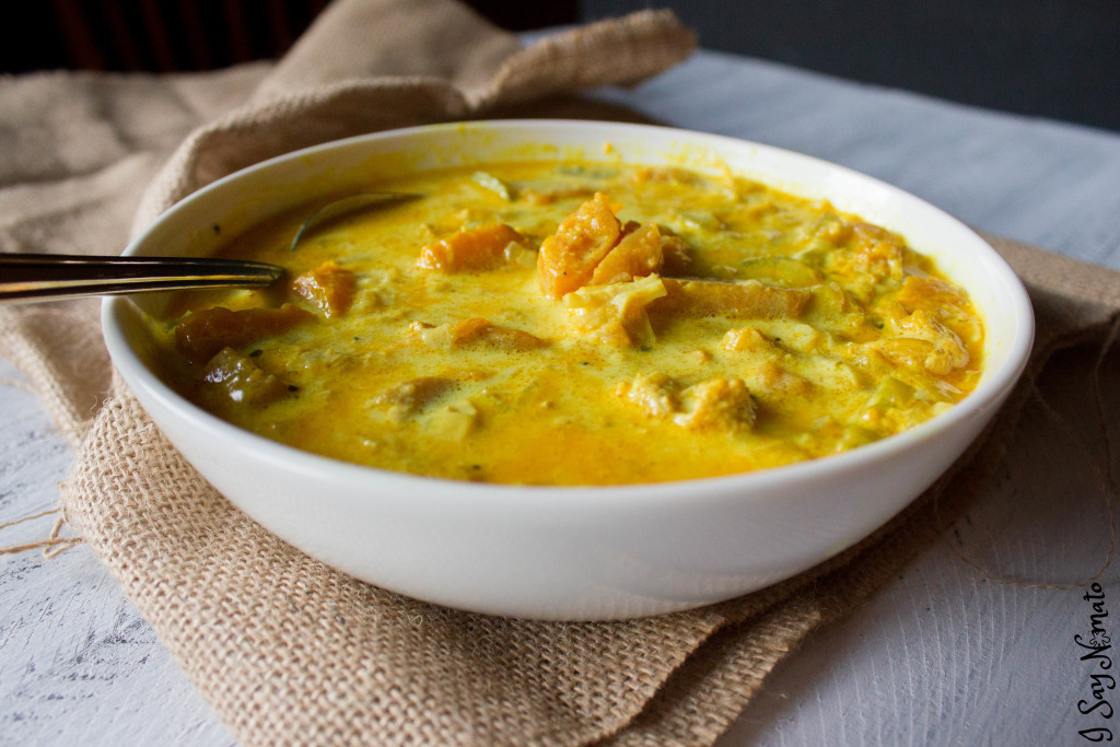 Curry Seafood Chowder - I Say Nomato Nightshade Free Food Blog