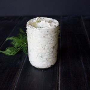 Chive and Dill Greek Yogurt Salad Dressing