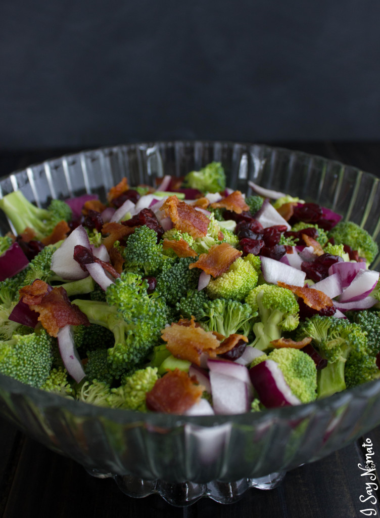 Quick and Easy Broccoli Salad - I Say Nomato Nightshade Free Food Blog