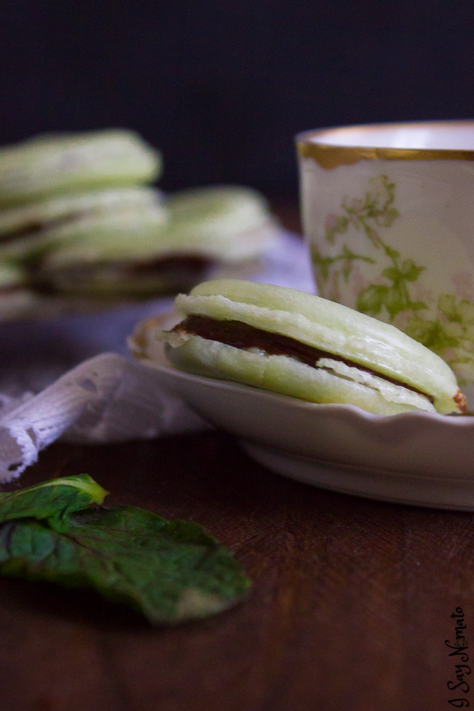 These Mint Chocolate Macarons are simply heaven in one bite. Chewy, delicate heaven.