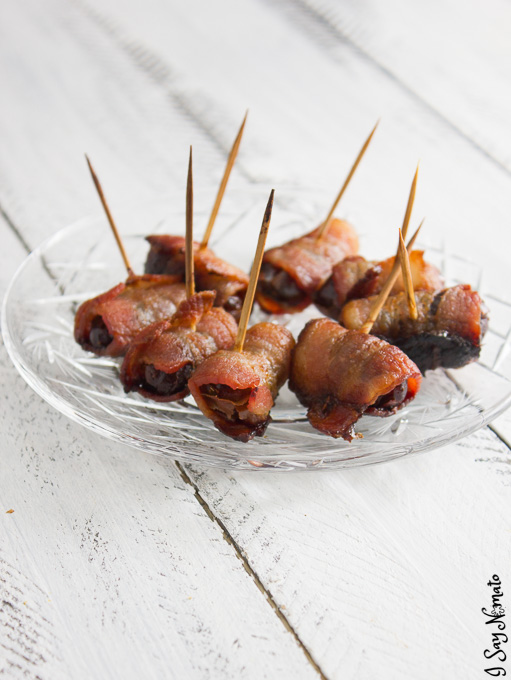 Bacon Wrapped Dates - I Say Nomato Nightshade Free Food Blog