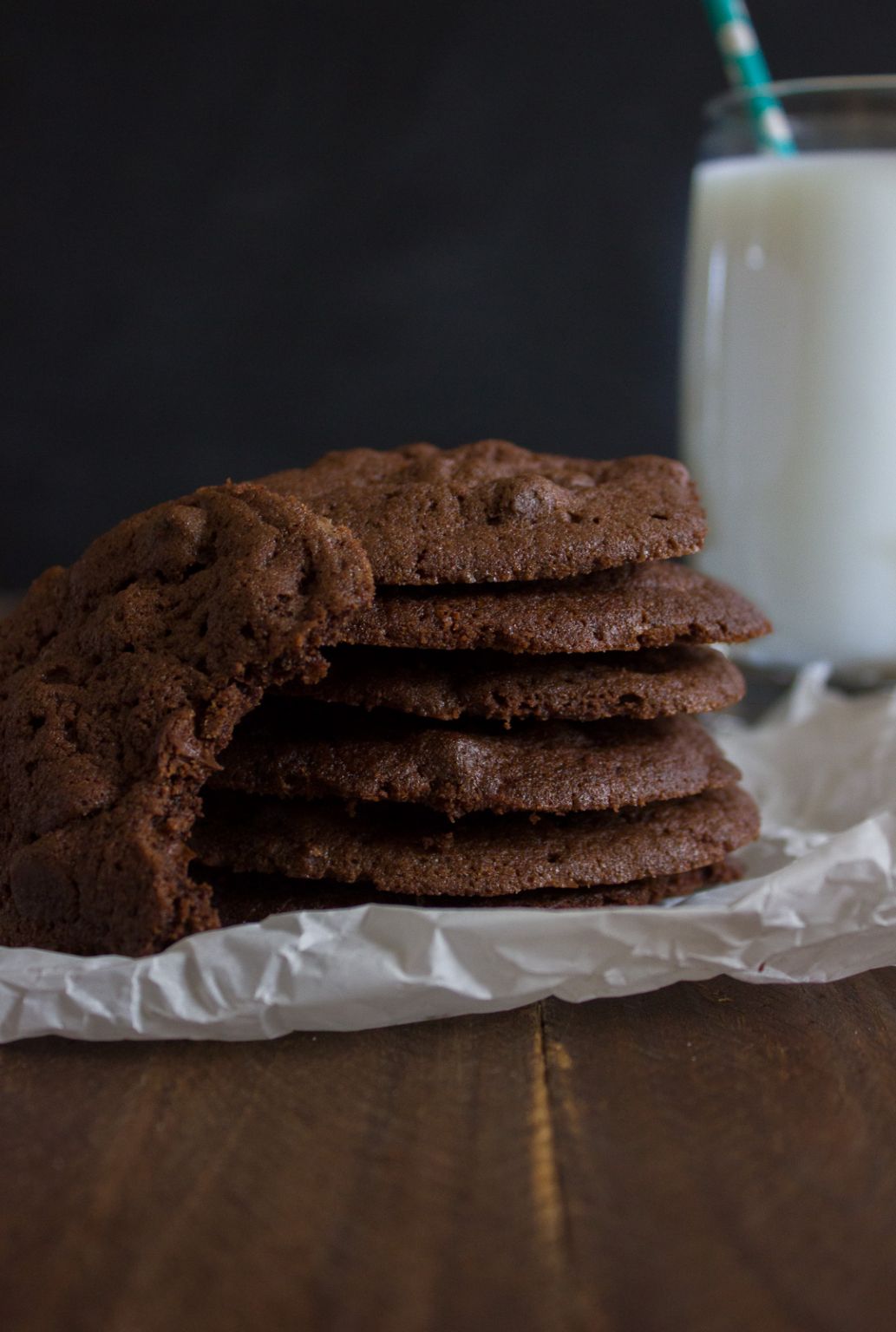 Decadent, rich Double Chocolate Chip Cookies. The stuff dreams are made of!