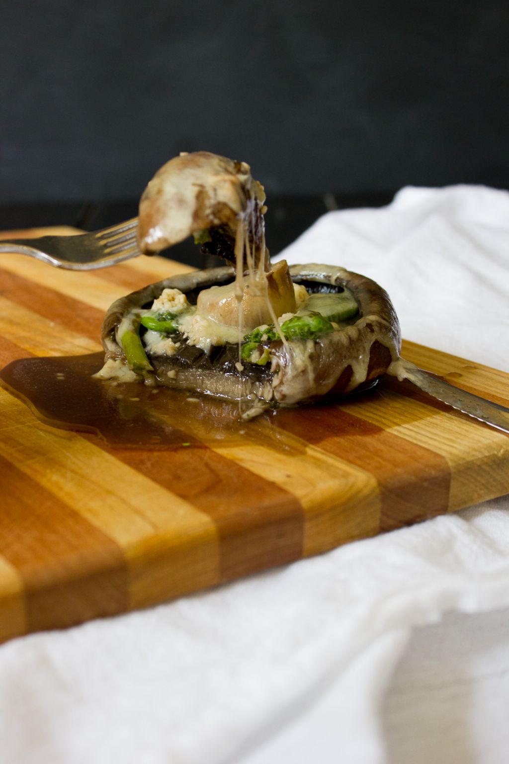 What better way to enjoy fiddleheads than on the barbecue in these Fiddlehead Stuffed Portobello Mushrooms?