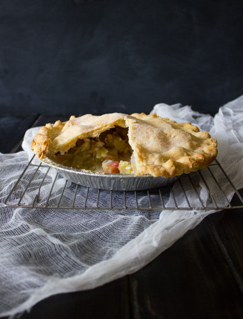 Sweet and tart, this classic recipe for Rhubarb Pie is a must-try! - I Say Nomato