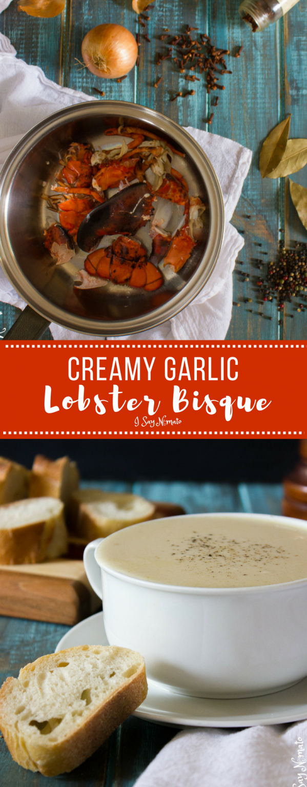 Garlic Lobster Bisque - I Say Nomato Nightshade Free Food Blog
