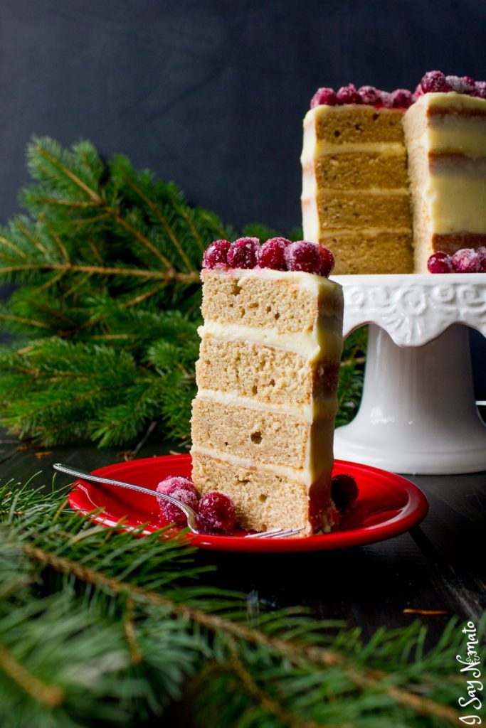 What better way to get into the holiday spirit than with this heavenly Spice Pound Cake with Eggnog Buttercream? 