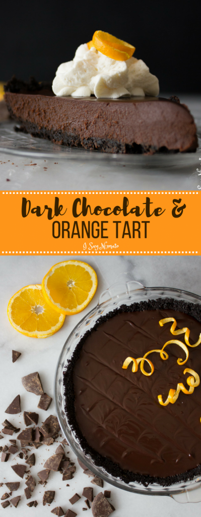 The dessert of your dreams: Dark Chocolate and Orange Tart from I Say Nomato. Smooth, rich, and not too sweet, you'll savour every single bite! 