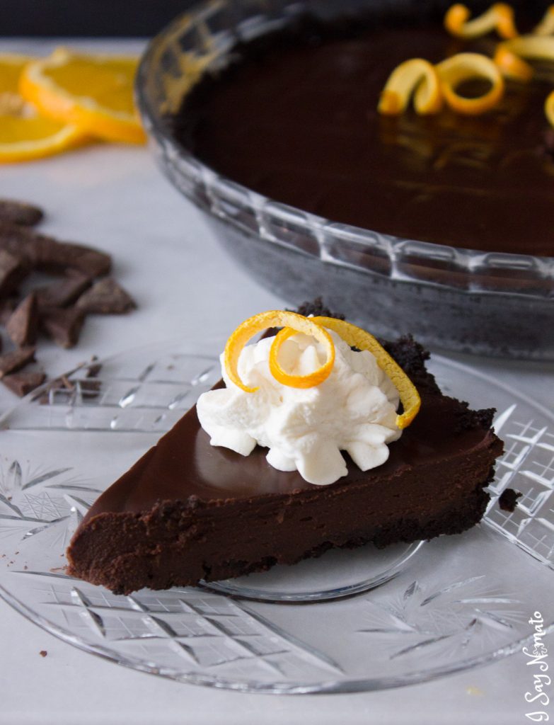 The dessert of your dreams: Dark Chocolate and Orange Tart from I Say Nomato. Smooth, rich, and not too sweet, you'll savour every single bite! 
