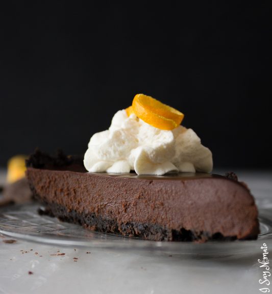 The dessert of your dreams: Dark Chocolate and Orange Tart from I Say Nomato. Smooth, rich, and not too sweet, you'll savour every single bite!