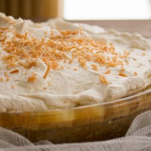 Coconut Cream Pie with Oatmeal Cookie Crust