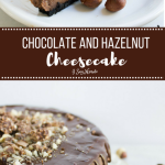 Indulge yourself with this ridiculously smooth and creamy Chocolate Hazelnut Cheesecake. Made with a full jar of Nutella and topped with crumbled Fererro Rocher, it is a chocolate-hazelnut lover's paradise!