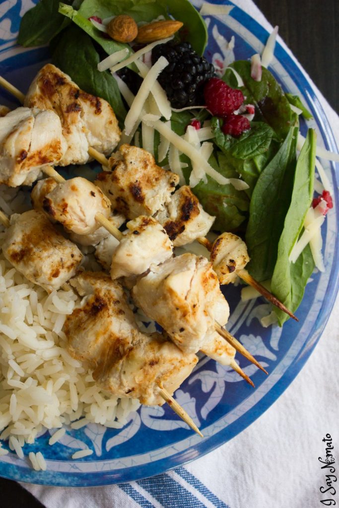 Enjoy a taste of Greece with these marinated Mediterranean Chicken Kebabs! Marinated in yogurt and mixed spices overnight and grilled to perfection, they're juicy, tender, and incredibly flavourful. 