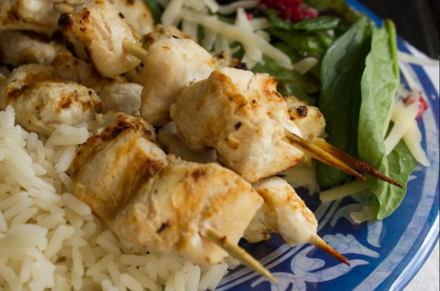 Enjoy a taste of Greece with these marinated Mediterranean Chicken Kebabs! Marinated in yogurt and mixed spices overnight and grilled to perfection, they're juicy, tender, and incredibly flavourful.