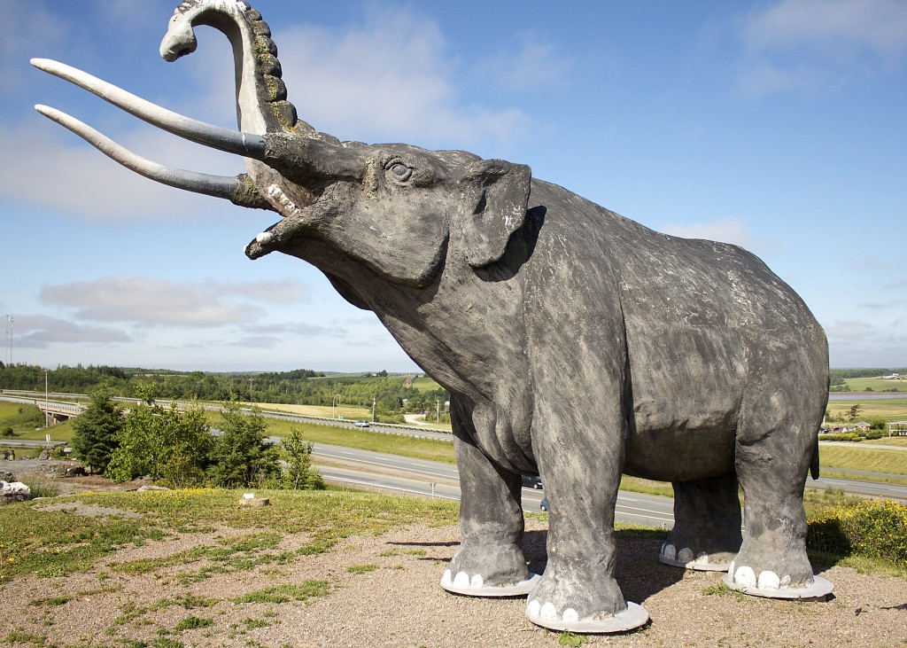 Mastodon Statue Stewiack Nova Scotia