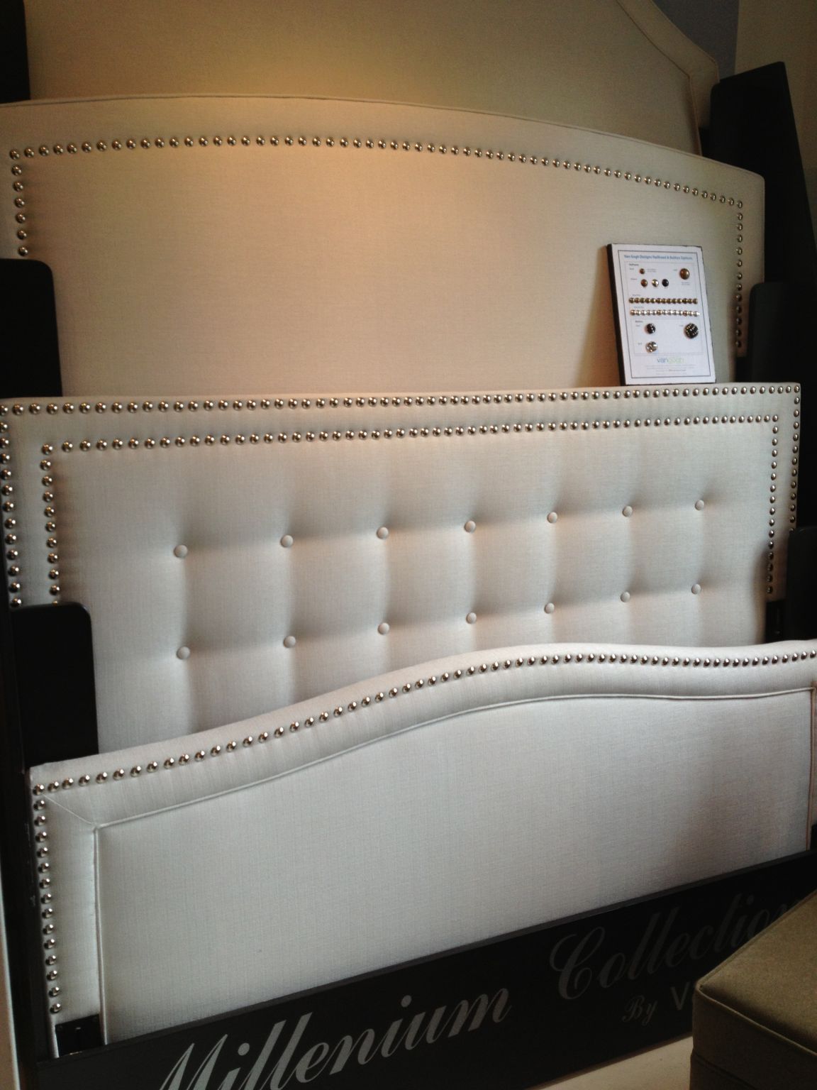 Bedroom DEcor - White Leather Headboards