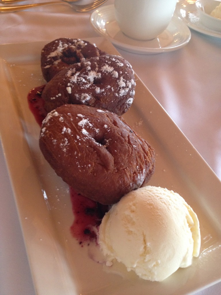 Coffee and Doughnuts with Ice Cream